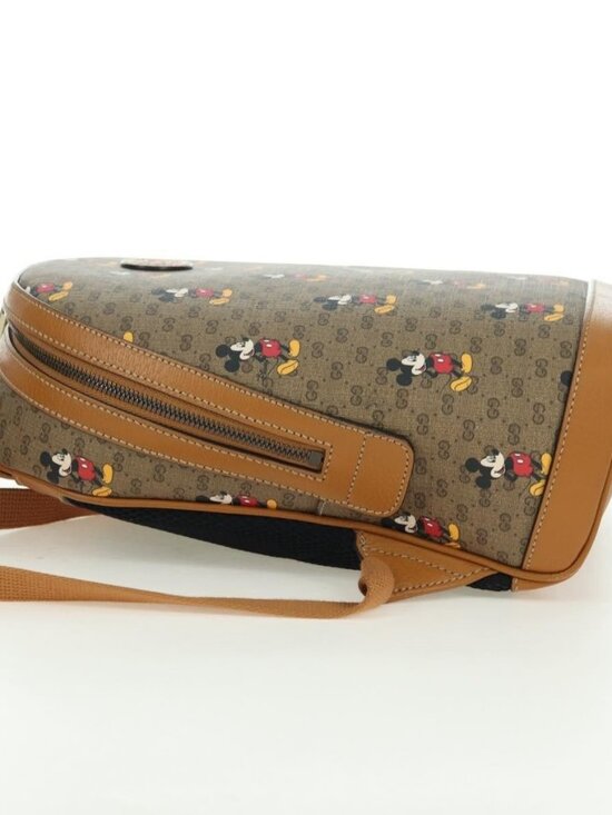 GUCCI Micro GG Supreme Disney Backpack PVC Beige Gold 552884 Auth YKZ1317M main image 14